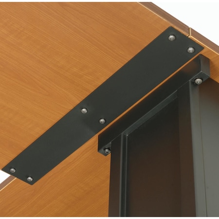 Global Industrial Table Top Connector Bracket, Metal, Black 277500